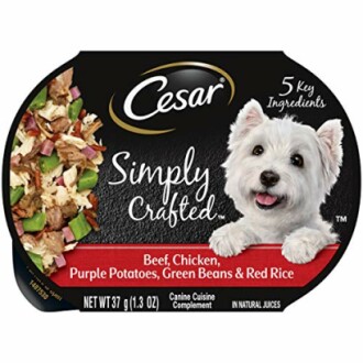 Cesar Simply Crafted Adult Soft Wet Dog Food Meal Topper