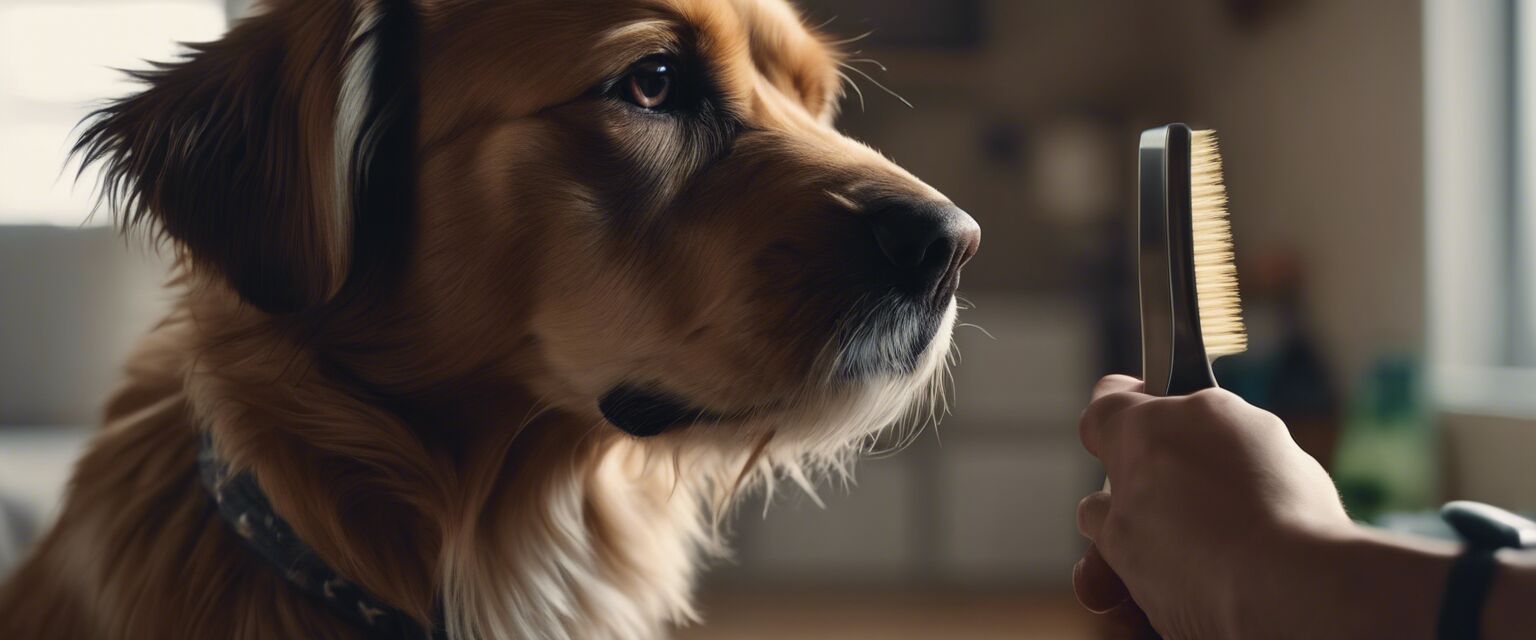 Dog Brushing Image