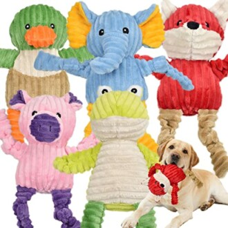 5 Pack Tough Dog Toys